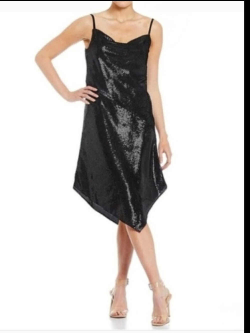 NWT! Trina Turk Summer Formal Cowl Neck Women's Photo Cocktail Midi Dress Medium